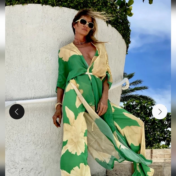 NWT Suit Tropical Pants & Shiphone Kimono Duster Beach Cover Up. XL - Picture 4 of 14